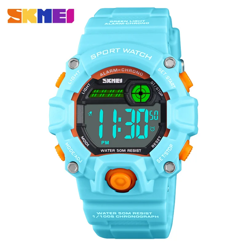 

SKMEI Digital LED Children Watch Waterproof Girls Boys Sports Watches Fashion Student Wristwatch Relogio Infantil Montre Enfant