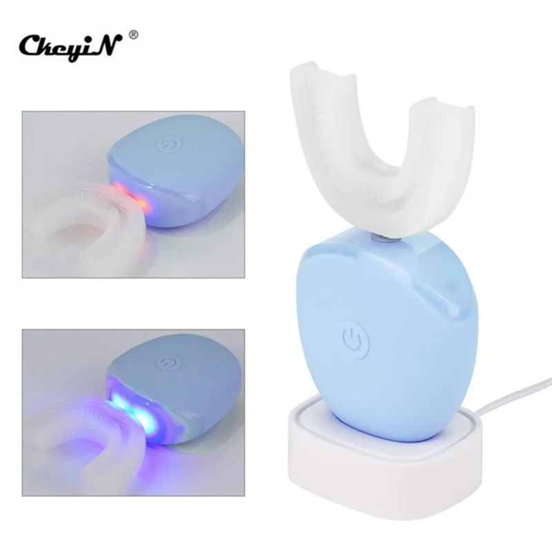 

U Shape Fully Automatic Electric Toothbrush 360 Degree Intelligent 4 Modes Ultrasonic Tooth Brush Lazy Whitening Teeth Cleaner38