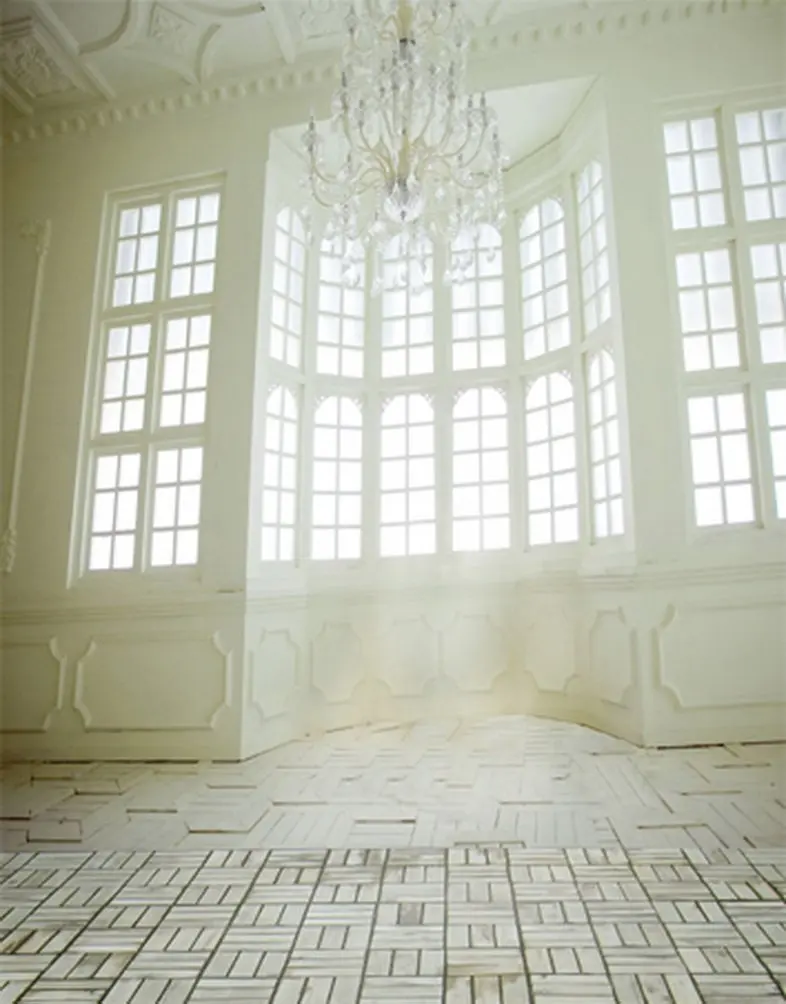 

5x7ft Brick Floor White Hall Photography Backdrops Photo Props Studio Background