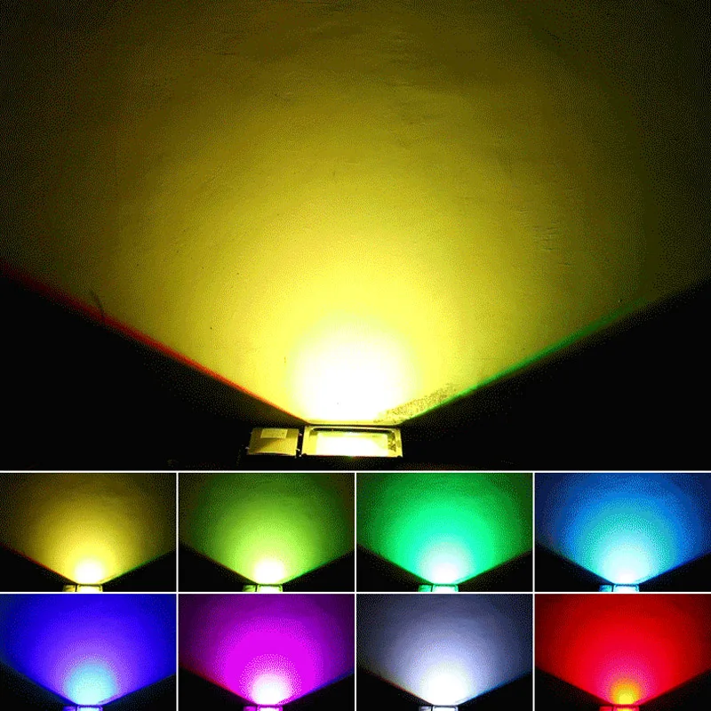 12 V RGB Светодиодный прожектор мощностью 10 Вт, 20 Вт, 30 Вт, 50 Вт, ручная сборка отражатель светодиодный прожектор Водонепроницаемый IP65 прожектор Наружное настенное освещение