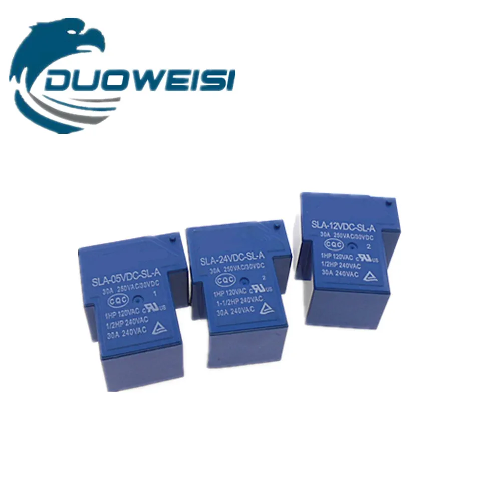 4 PIN |SLA- 05 09 12 24VDC-SL-A 5V 9V 12V 24V T90 30A Relay | Электроника