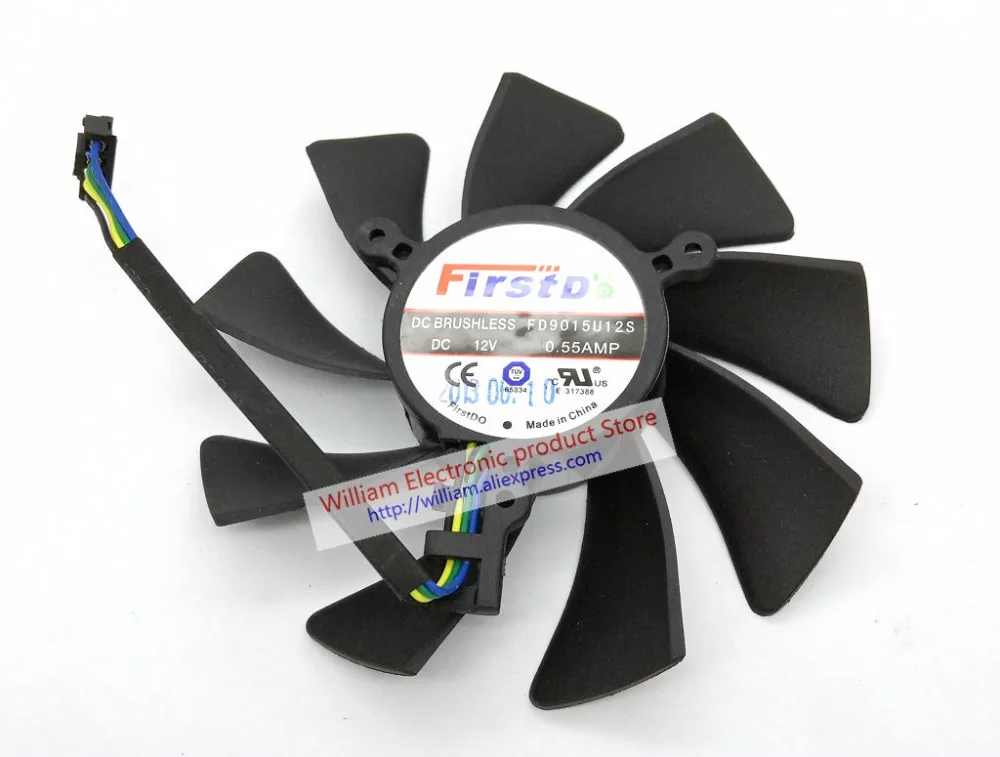 Новый оригинальный для сапфир XFX FX 797A/G HD7950 HD7970 Vapor X GHz Edition видеокарта вентилятор