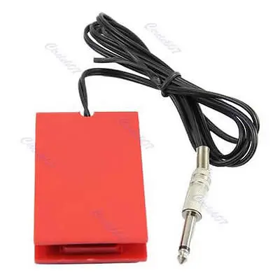 

YAS Acrylic Tattoo Machine Footswitch Power Supply Foot Pedal Controller Red Pro