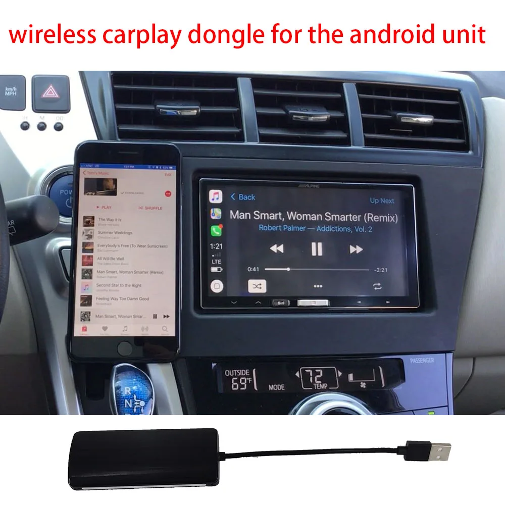 Смарт USB ссылка Apple беспроводной CarPlay ключ для Android автомобильный Радио мультимедийный плеер Carplay ключ с Android авто