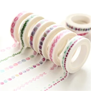 

Creative Colorful Flower Plants Decorative Adhesive Tape Masking Washi Tape DIY Scrapbooking Sticker Label School Office Supply