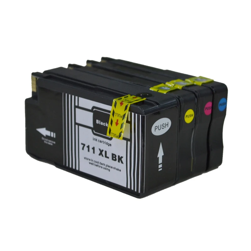 Совместимость с фотографиями 711 XL CZ133A CZ131A CZ130A принтер Designjet T120 T520 для HP711 картридж