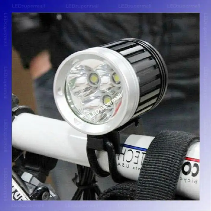 4500 Lumen 3T6 LED High Power Bicycle Light For 3*Cree XM L T6 4 Mode