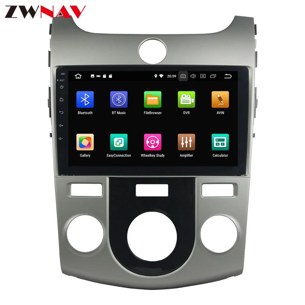 Best 8 inch Car  no DVD player Android 8.0 Car GPS navigation for KIA CERATO/FORTE 2008-2012 multimedia radio video CD player 1