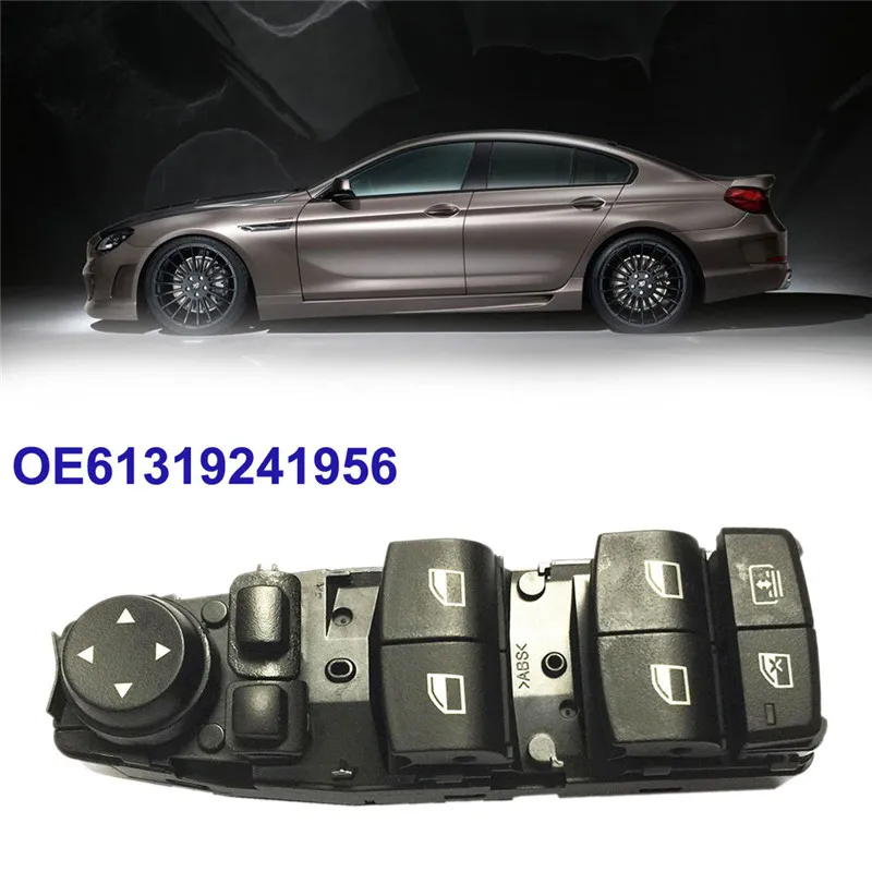 

CARPRIE Window Switch 1PC For BMW F06 F07 F10 F11 OE61319241956 Driver Side Power Master Window Switch Black dropship ap25