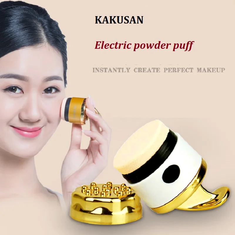 Japan quality KAKUSAN Electric Cosmetic Powder Puff Vibration