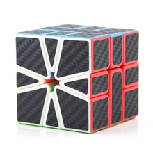 Mofangjiaoshi SQ1 Cubing Class Carbon Firber Cube квадратный-1 волшебный куб игрушки для детей Magio Cubo черные наклейки в форме Куба