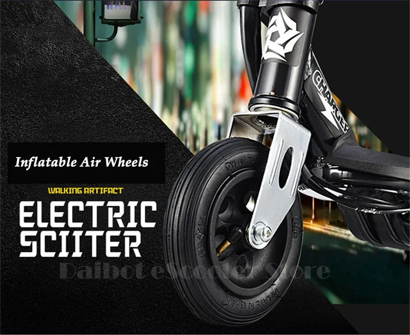 Daibot Electric Scooter For Adults Two Wheel Electric Scooters Rear Brake Mini 24V Portable Foldabe Kick Scooter Children