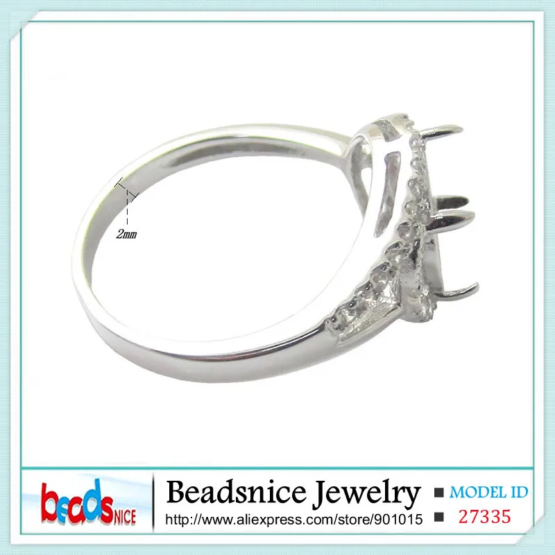 Beadsnice ID27335 кольцо из стерлингового серебра 925 пробы горячая распродажа Высокое качество дизайн для женщин кольца подходят 8 мм Круглый драгоценный камень