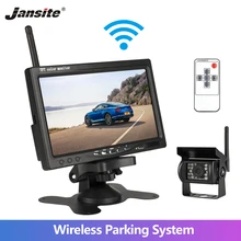 Jansite " Беспроводной автомобильный монитор TFT lcd заднего вида для HD монитора камеры для грузовика камеры поддержка автобуса RV Ван DVD Камера заднего вида
