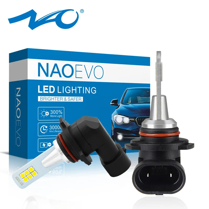 Противотуманные фары NAO H11 LED H3 HB4 H16 H8 H10 8 Вт 9005 лм HB3 3030 автомобисветодиодный
