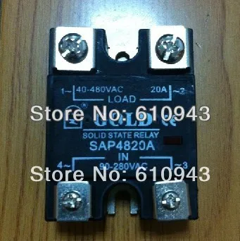 

SAP4810A FREE SHIPPING 10A actually ! Manufacturer single phase solid state relay SSR-10A