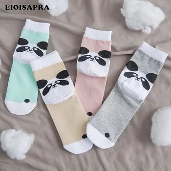 

[EIOISAPRA]Korean Candy Color Cute Panda Socks Women Cotton Fashion Funny Socks Meias Harajuku Japan Calcetines Mujer