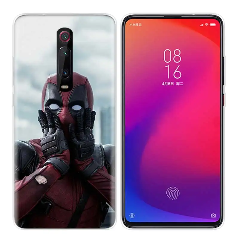 Силиконовый чехол для Xiao mi Red mi K20 Pro K20Pro Note 5 6 7 7A 6A mi A2 A1 8 Lite 9 S2 Pocophone F1 Deadpool Dead Pool Funny