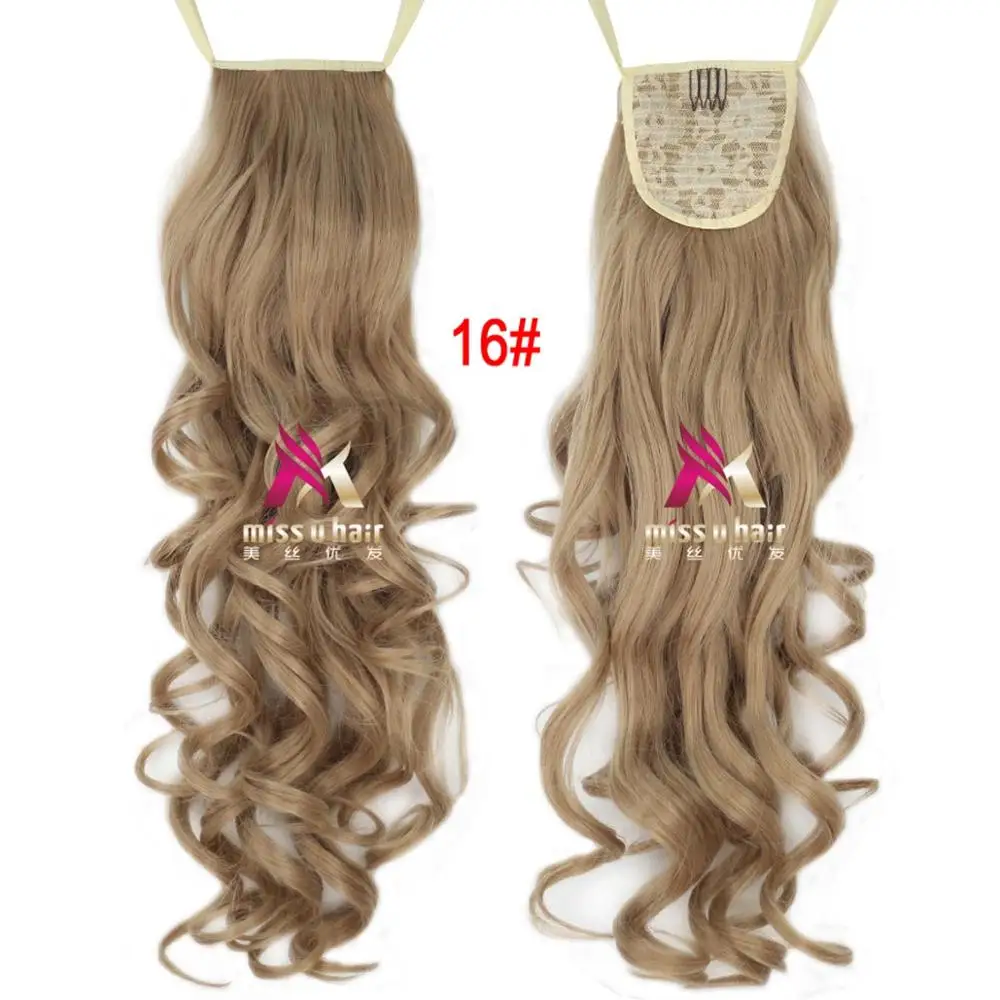 Miss U волосы 2" 60 см синтетическая длинная фигурная лента шнурок конские хвосты вечерние парик для хеллоуина клип в наращивание волос - Цвет: P4-A12