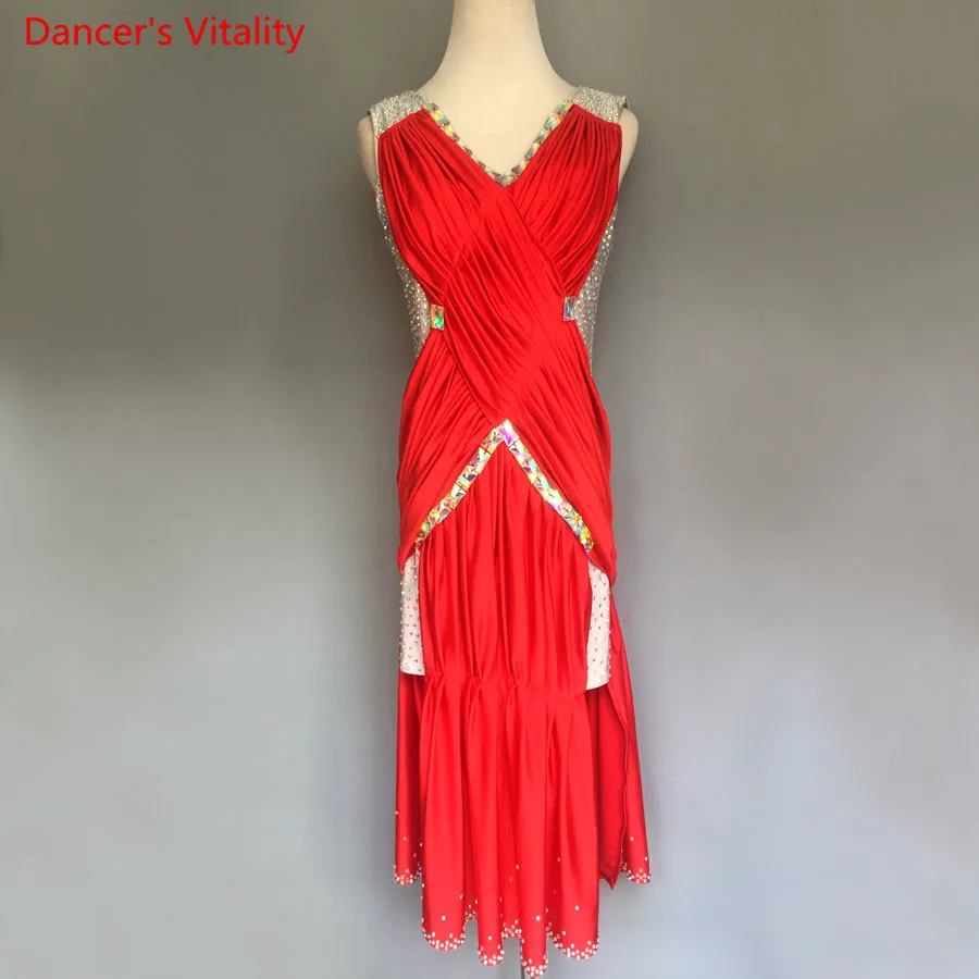 

Professional Custom competition Latin Diamond Dress Latin Dance Dress Girls Cha-Cha Latin Dance Dress Women Samba Skirts