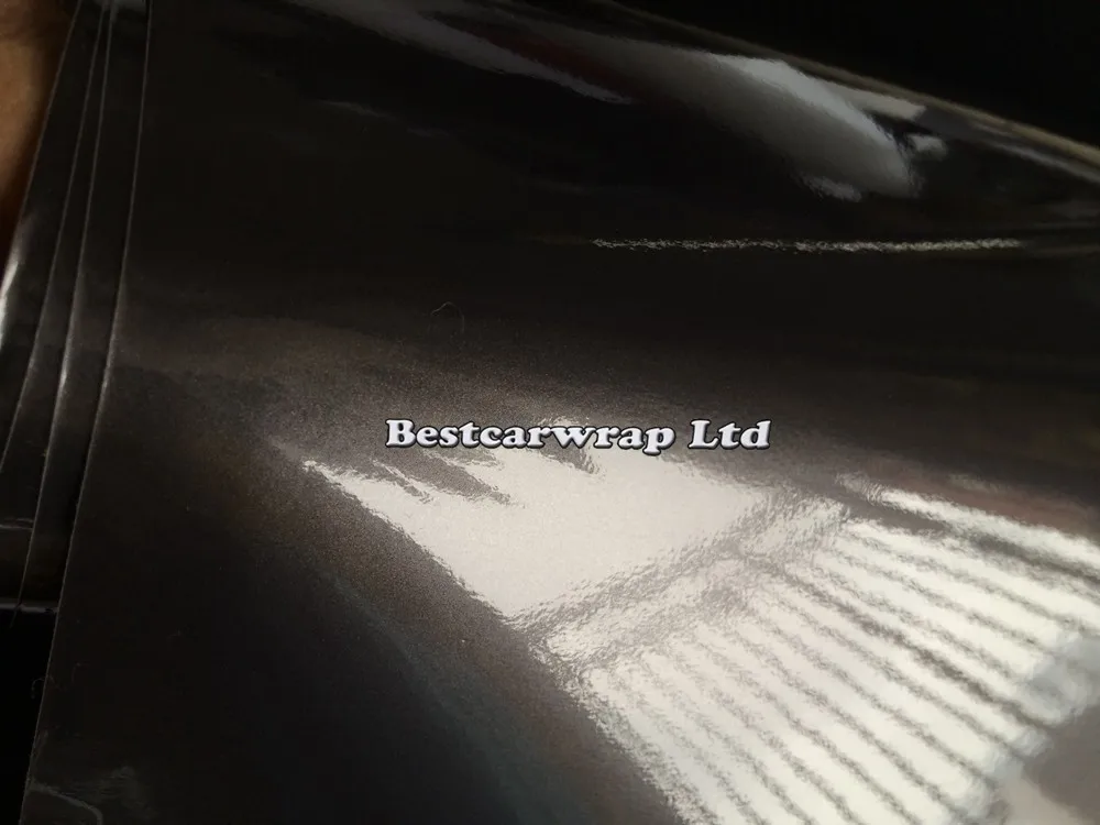 candy gloss metallic grey car wrapping film (3)