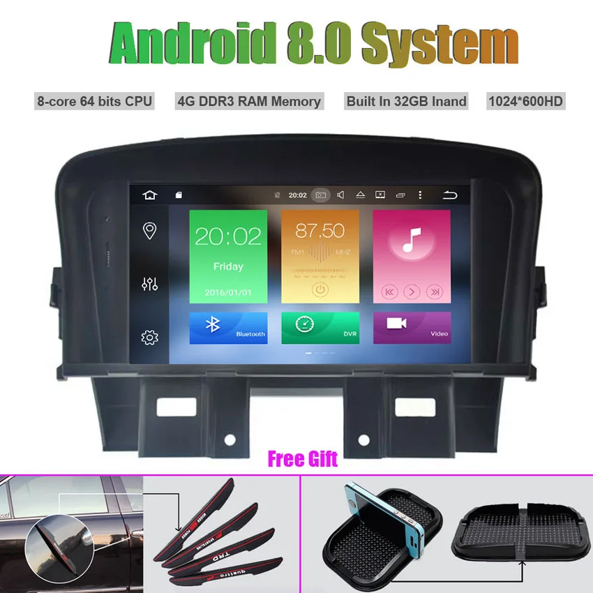 Cheap Octa-Core Android 8.0 CAR DVD Player for CHEVROLET CRUZE 2008-2011 Auto RADIO STEREO GPS navigation 0