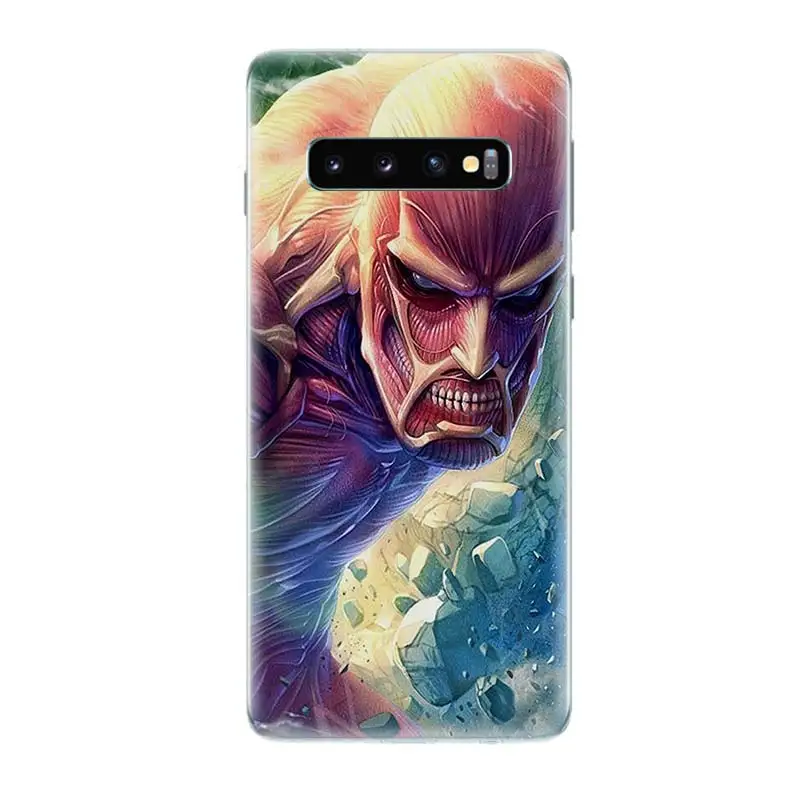Сапоги для косплея Shingeki No Kyojin Аниме силиконовый чехол телефона samsung Galaxy S10 S6 S7 край