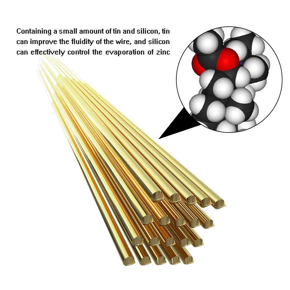10 шт./20 штук/50 шт. 1,6 мм * 250 мм сварочная проволока латунная электрода 1,6 мм * 250 мм паяльного стержня Нет необходимости порошка припоя