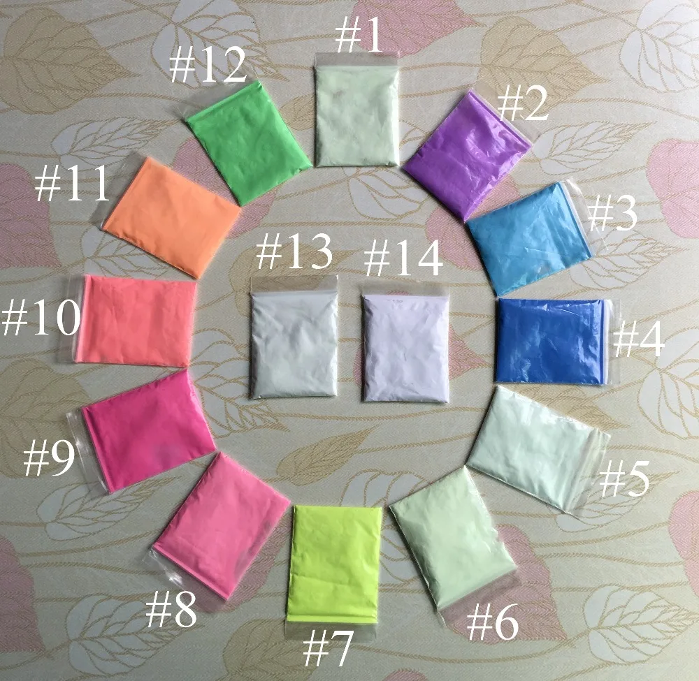 Небесно голубой цвет фотолюминесцентный порошок светящийся фосфорный пигмент