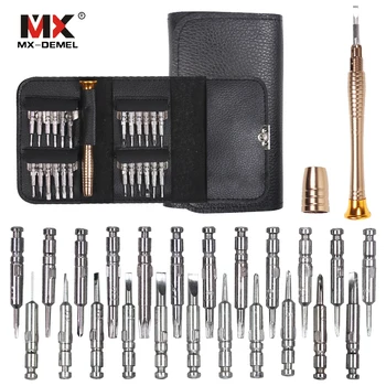 

MX-DEMEL 25 in 1 Screwdriver Torx Screwdriver Wallet Set Repair Tools For Mobile Phone Notebook Glasses Repair Hand Tools