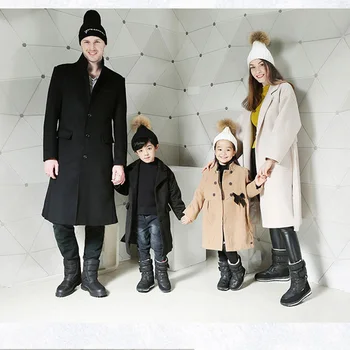 

LTARTA Mother Kids Snow Boots Parent-child shoes suit Fur Boots Platfrom Increase Wedge Warm Snow Boot thick boot JSH-m904