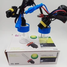 Автомобиль мигает 1 пара 12 В 55 Вт 35 Вт H3 ксеноновые лампы глобусы лампы для фар HID лампы 3000 К 4300 К 6000 К 8000 К