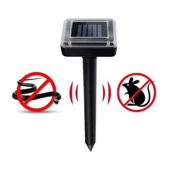 

Ultrasonic Solar Power Outdoor Garden Repellent Snake Bird Mosquito Mouse Rabbits Suirrels Skunks Deer Bat Pest Repeller Control