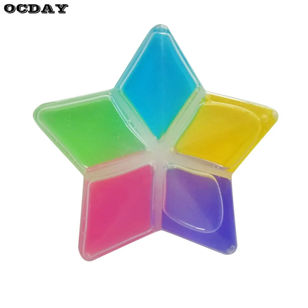 OCDAY дети хрустальные глиняные игрушки Полимерная глина Нетоксичная пятиконечная звезда форма слизь DIY безопасность окружающей среды красочные Кристальные грязи