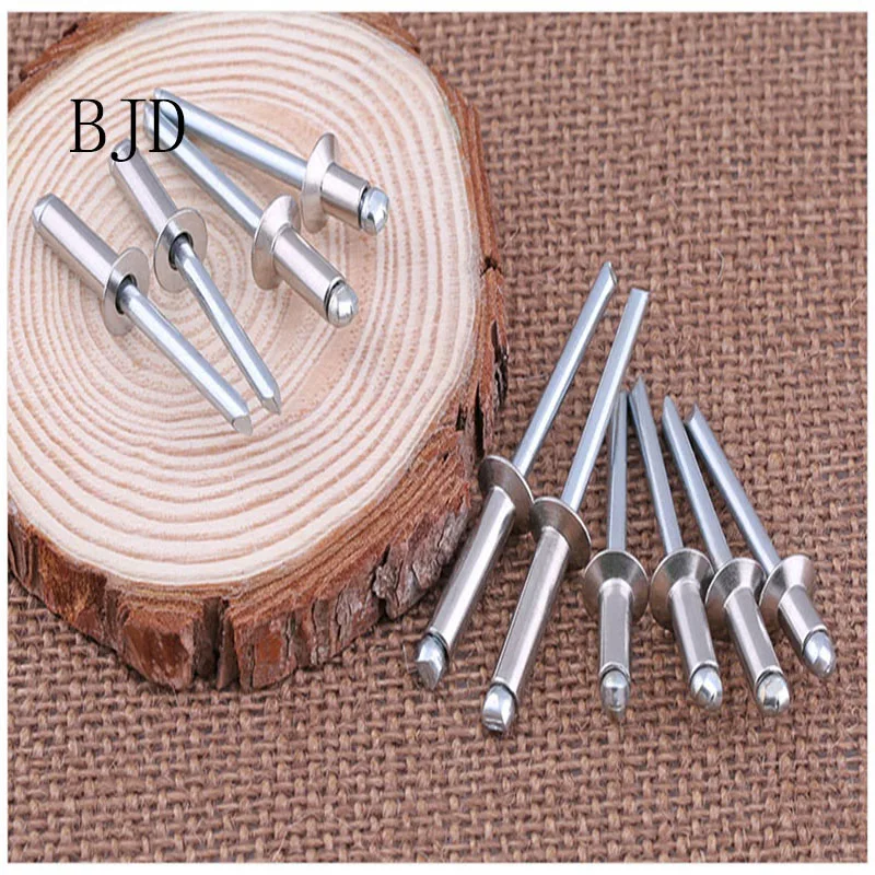 40pcs M3/M3.2/M4 304 Stainless steel flat headed studs pull rivets