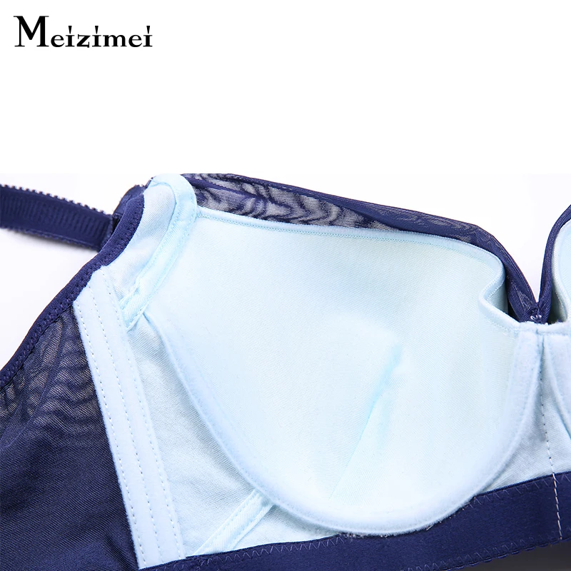 Meizimei ultra boost lace big bra plus size sexy bh push up bralette bras lingerie women wide strap bra crop top underwear x0833