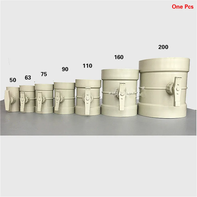 Вентиляции и кондиционирования ручной пластиковый воздушный клапан 50/63/75/90/110/160/200 мм объемный расход демпфер воздуховод клапан ABS газовый клапан вентиляционная труба
