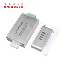 Алюминий светодиодный RGB с беспроводным радиоуправлением с 4-кнопочный пульт дистанционного управления DC12V/144 W 24V288W 12A 3 канала общий анод для RGB контроллер Светодиодные ленты света