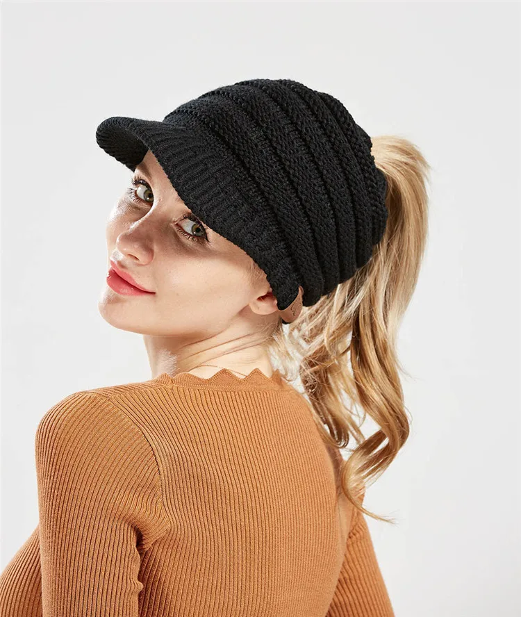 2018 New Autumn And Winter Fashion Lady Warm Hat For Women's Caps Skullies & Beanies Wool Acrylic Casual Solid Hat ACI126 (18)