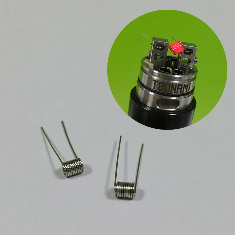 10pcs Ni200 Premade Coils Nickel Prebuilt Coils Heating Wire for Electronic Cigarette Japanese