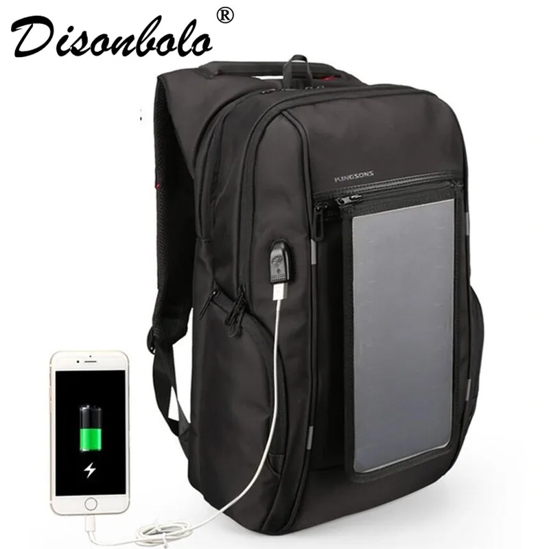 

Solar Panel Backpacks 15.6 inches Convenience Charging Laptop Bags for Travel Solar Charger Daypacks