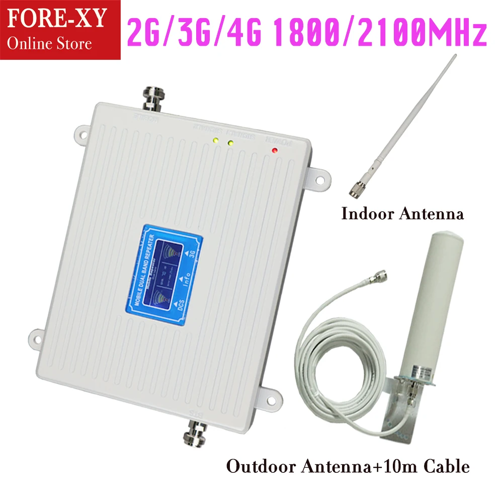 

home 2g / 3g 1800MHz dcs repeater Mobile Phone Signal Repeater 3g Signal booster, high gian 70db Cellular Phone Signal amplifier