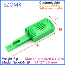 Szomk пластиковые датчик влажности Проект Box (2 шт.) 84*27*16 мм DIY настенный монтаж пластиковых распределительная коробка инструмент корпус