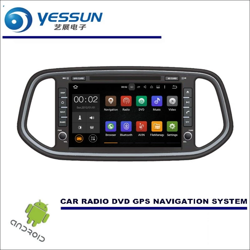 

YESSUN Wince / Android Car Multimedia Navigation System For Kia KX3 2015~2017 / CD DVD GPS Player Navi Radio Stereo HD Screen