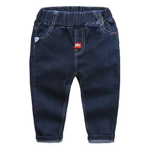 Anlencool/новые джинсы для малышей трендовые весенние штаны высокого качества для мальчиков, брюки джинсы для маленьких детей штаны для малышей одежда для малышей от 2 до 7 лет - Цвет: Blue