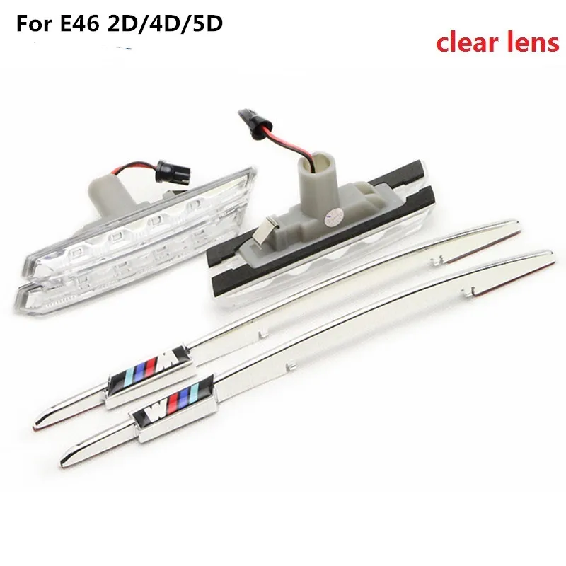 

1set LED side marker LED side bulb side led light for E46(1998-2001) 2D/3D/4D LED Side Marker lights Clearance tail Lamp 12V 24V