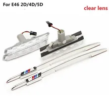 1 set LED indicatore laterale LED laterale della lampadina laterale ha condotto la luce per E46 (1998-2001) 2D/3D/4D LED luci di Indicatore Laterale Liquidazione Lampada di coda 12 v 24 v