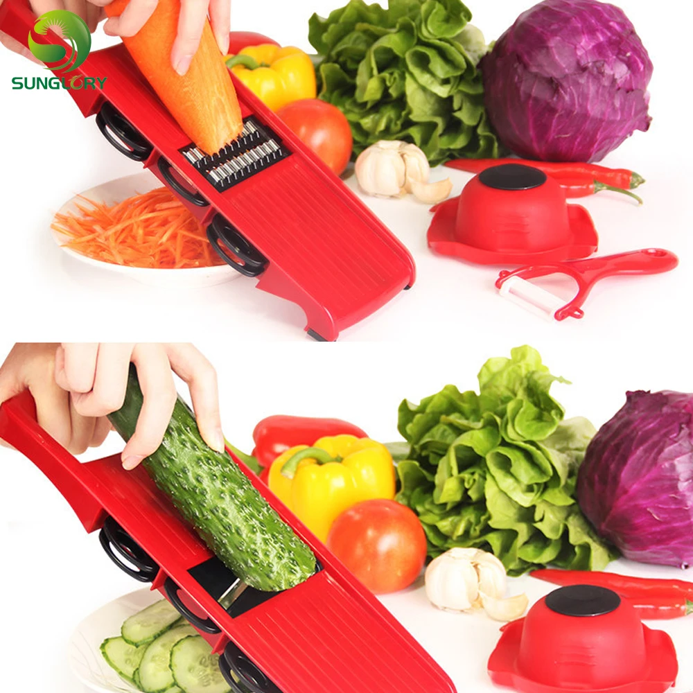 Multi Mandoline Vegetable Slicer Peeler Grater Carrot Cutter Chopper Fruit Vegetables Cutter