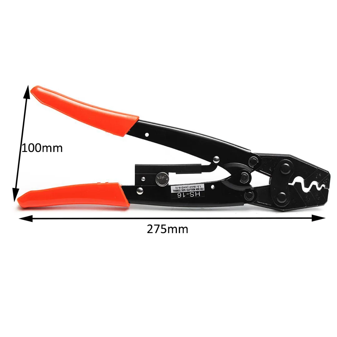 1pcs HS-16 1.25-16mm Plug 50 Amp Cable Terminal Crimping Plier Tool Wire Crimper
