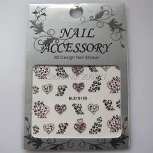 2 шт BLE1013D дизайн ногтей милый блеск стикер для ногтей